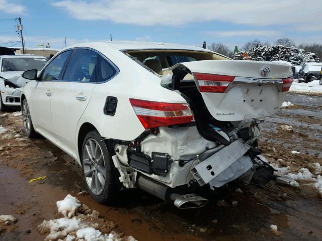 4T1BK1EBXEU096461 - 2014 TOYOTA AVALON BAS WHITE photo 3