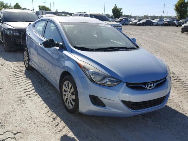 KMHDH4AE3CU409419 - 2012 HYUNDAI ELANTRA GL BLUE photo 1