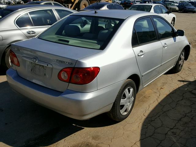 2T1BR30E97C728315 - 2007 TOYOTA COROLLA CE SILVER photo 4