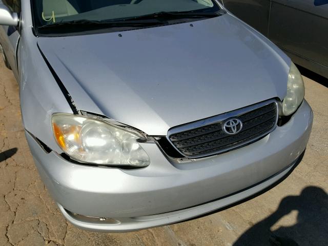 2T1BR30E97C728315 - 2007 TOYOTA COROLLA CE SILVER photo 9