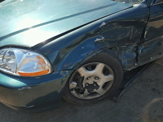 2HGEJ8640WH541714 - 1998 HONDA CIVIC EX Yaşıl foto 9