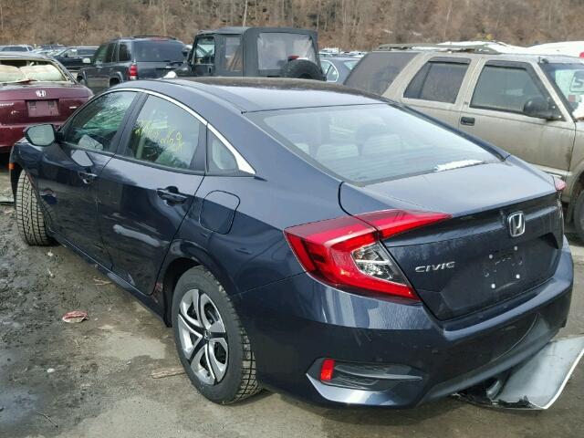 2HGFC2F63HH539231 - 2017 HONDA CIVIC LX BLUE photo 3