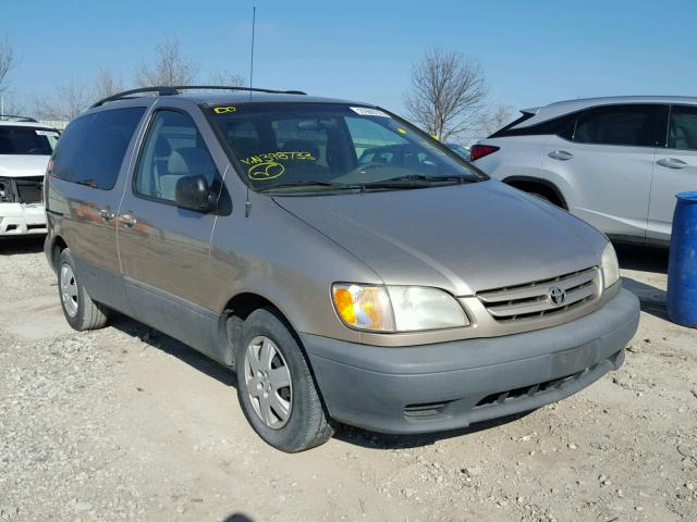 4T3ZF13C41U398733 - 2001 TOYOTA SIENNA LE GOLD photo 1