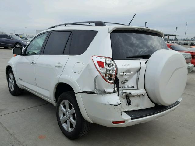 2T3DF4DV6AW077286 - 2010 TOYOTA RAV4 LIMIT WHITE photo 3