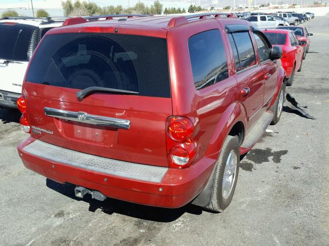 1D8HB58N98F140469 - 2008 DODGE DURANGO LI MAROON photo 4