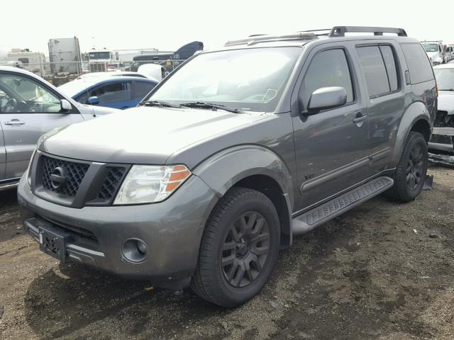 5N1BR18A38C619425 - 2008 NISSAN PATHFINDER CHARCOAL photo 2