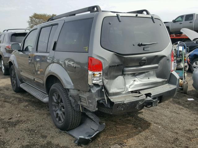 5N1BR18A38C619425 - 2008 NISSAN PATHFINDER CHARCOAL photo 3