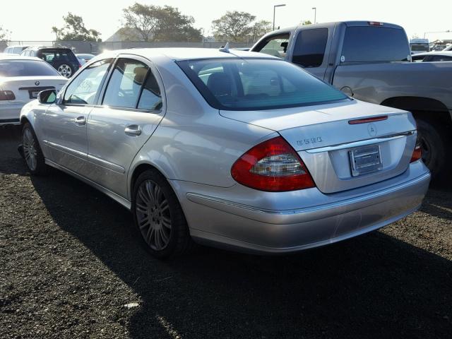 WDBUF72X67A985300 - 2007 MERCEDES-BENZ E 550 SILVER photo 3