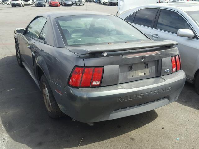 1FAFP40473F352483 - 2003 FORD MUSTANG GRAY photo 3