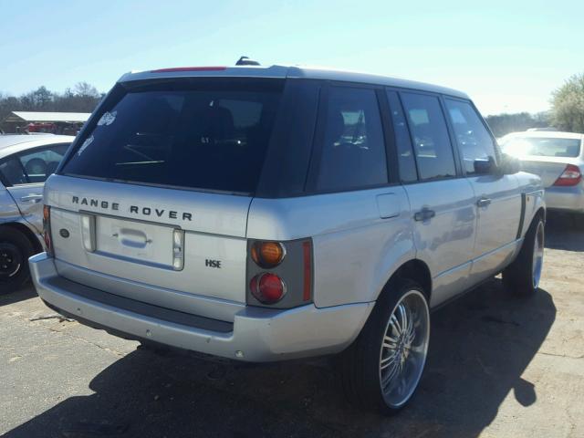 SALME11455A185182 - 2005 LAND ROVER RANGE ROVE SILVER photo 4