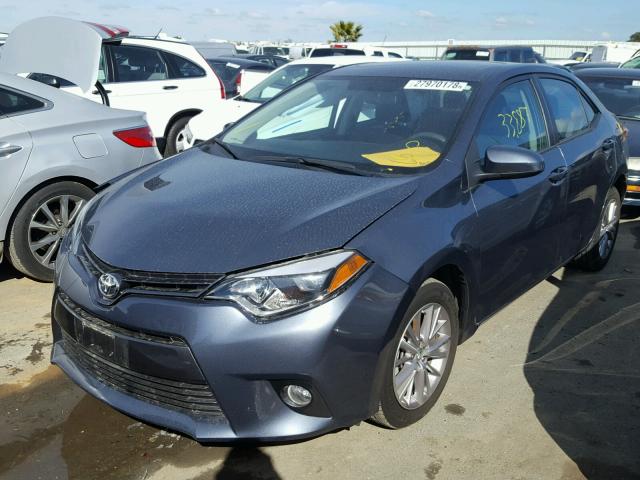 5YFBURHE3FP354384 - 2015 TOYOTA COROLLA L GRAY photo 2