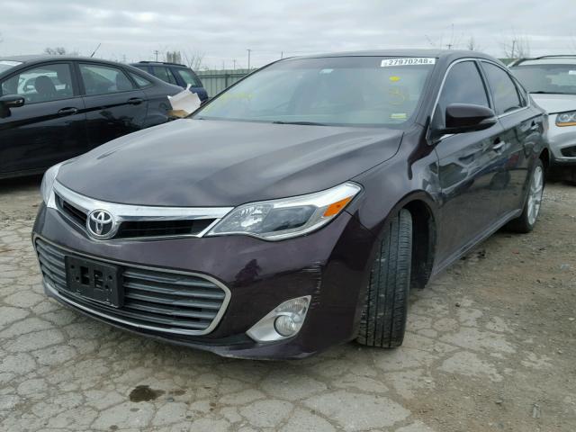 4T1BK1EB9DU017103 - 2013 TOYOTA AVALON BAS MAROON photo 2