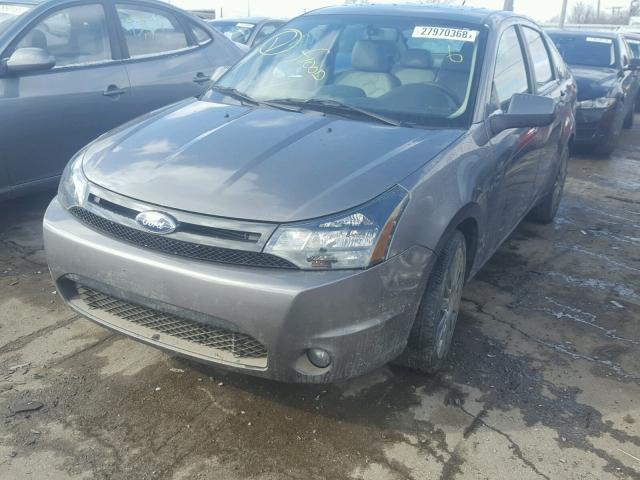 1FAHP3GNXBW133419 - 2011 FORD FOCUS SES GRAY photo 2