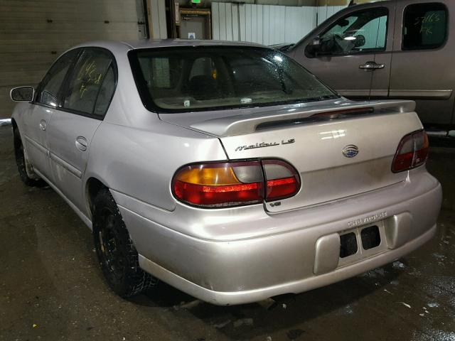 1G1NE52J116249490 - 2001 CHEVROLET MALIBU LS ვერცხლისფერი ფოტო 3