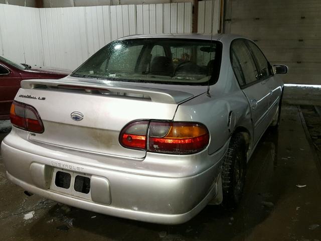 1G1NE52J116249490 - 2001 CHEVROLET MALIBU LS SILVER photo 4