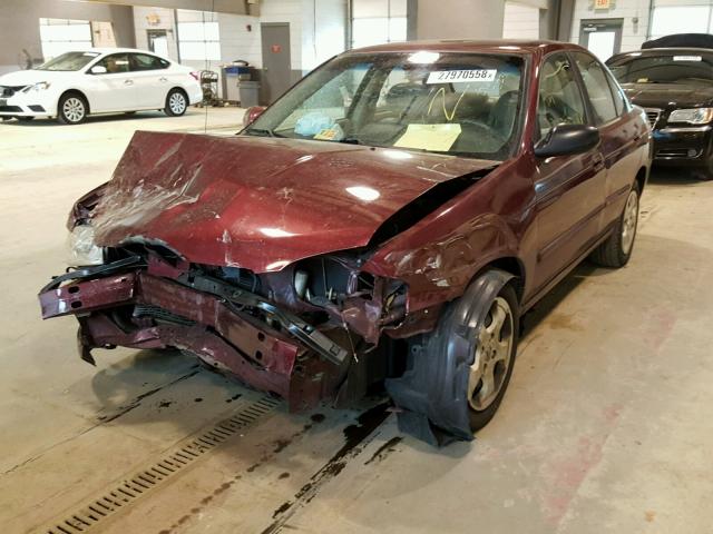 3N1CB51D86L509774 - 2006 NISSAN SENTRA 1.8 BURGUNDY photo 2