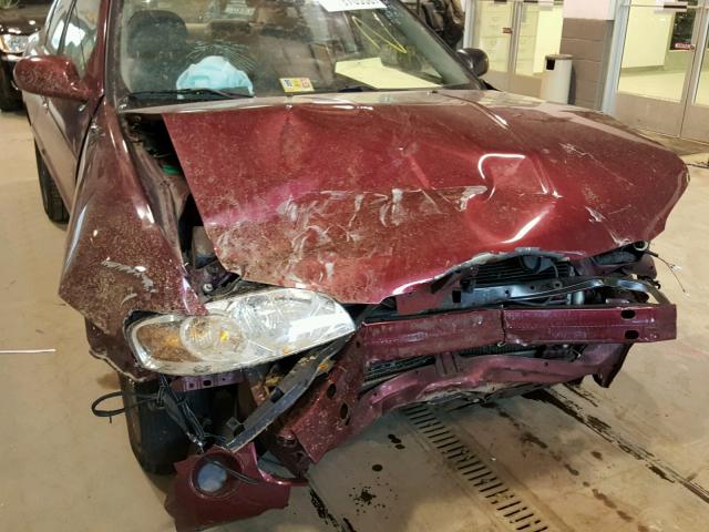 3N1CB51D86L509774 - 2006 NISSAN SENTRA 1.8 BURGUNDY photo 9