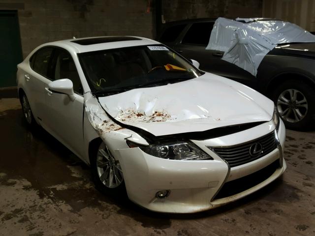 JTHBW1GGXE2070566 - 2014 LEXUS ES 300H WHITE photo 1