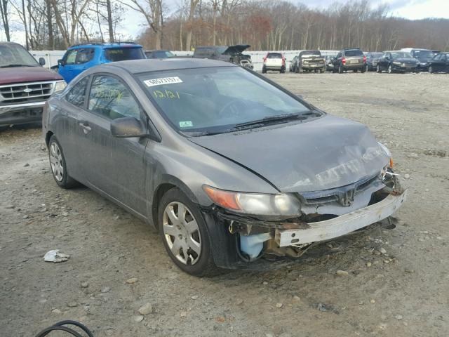 2HGFG12627H558453 - 2007 HONDA CIVIC LX GRAY photo 1