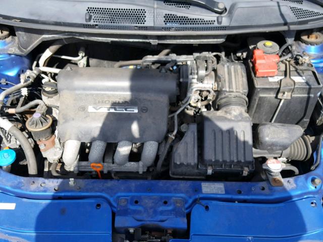 JHMGD38647S035988 - 2007 HONDA FIT S BLUE photo 7