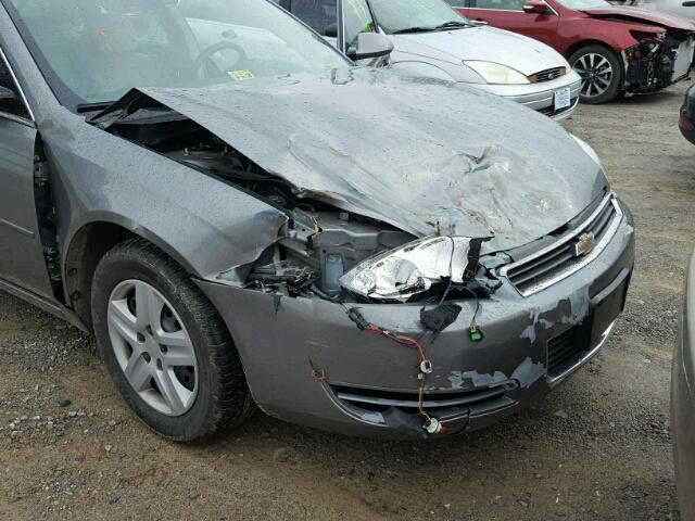 2G1WB55K379397059 - 2007 CHEVROLET IMPALA LS GRAY photo 9