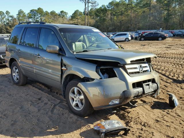 5FNYF28557B022990 - 2007 HONDA PILOT EXL GREEN photo 1