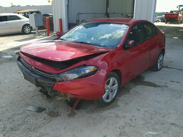 1C3CDFEB6FD345439 - 2015 DODGE DART GT RED photo 2