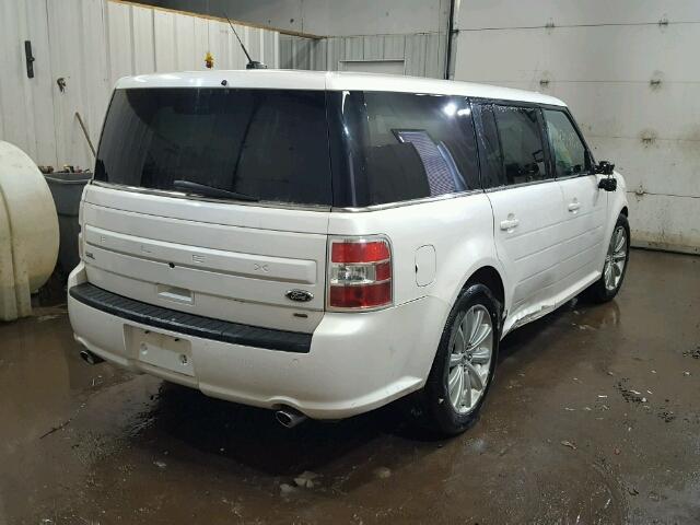 2FMHK6C84DBD01677 - 2013 FORD FLEX SEL WHITE photo 4