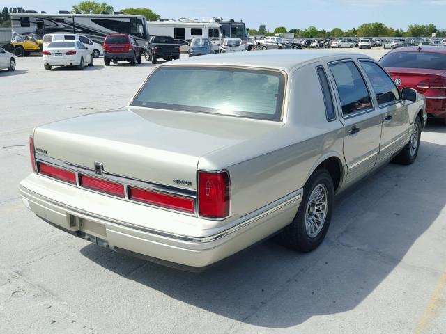 1LNLM81W1VY735304 - 1997 LINCOLN TOWN CAR E BEIGE photo 4