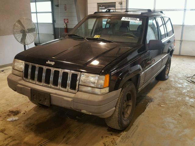 1J4GZ58S0WC174160 - 1998 JEEP GRAND CHER BLACK photo 2