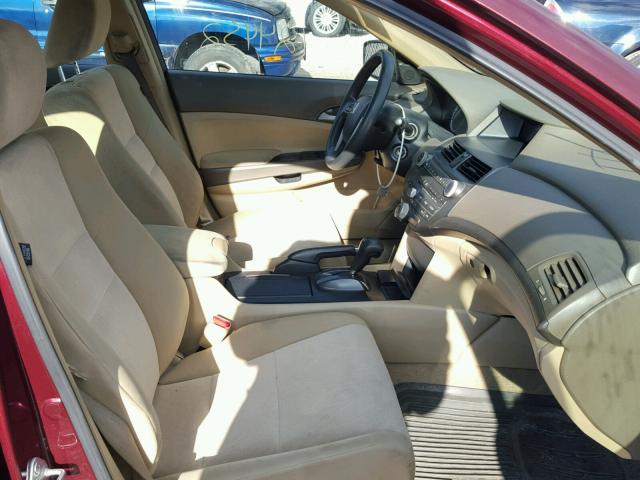 1HGCP26399A153264 - 2009 HONDA ACCORD LX RED photo 5