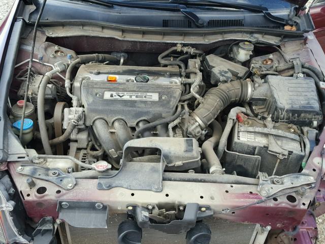 1HGCP26399A153264 - 2009 HONDA ACCORD LX RED photo 7