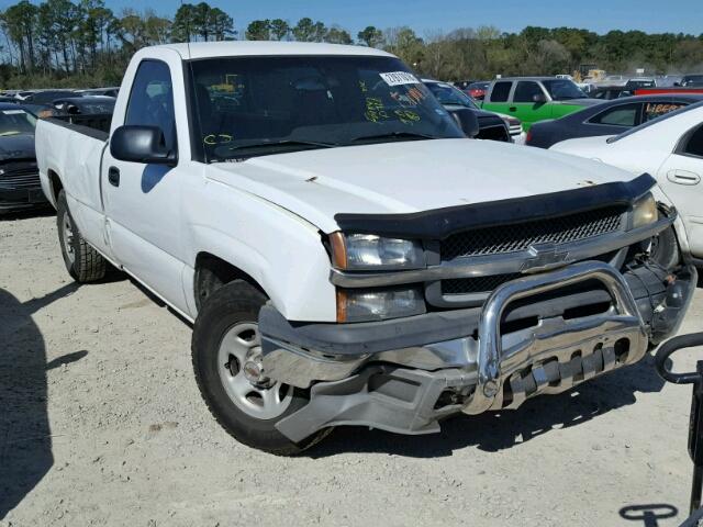 1GCEC14V54Z156383 - 2004 CHEVROLET SILVERADO WHITE photo 1