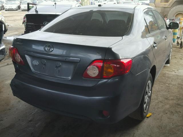 1NXBU4EE6AZ365605 - 2010 TOYOTA COROLLA BA CHARCOAL photo 4