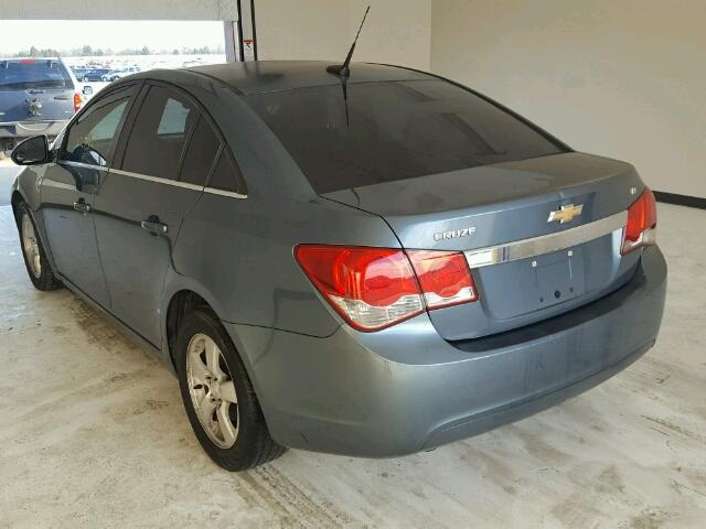 1G1PF5SC0C7362156 - 2012 CHEVROLET CRUZE LT BLUE photo 3