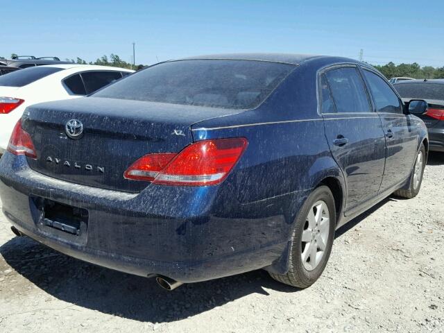 4T1BK36B77U197342 - 2007 TOYOTA AVALON XL BLUE photo 4