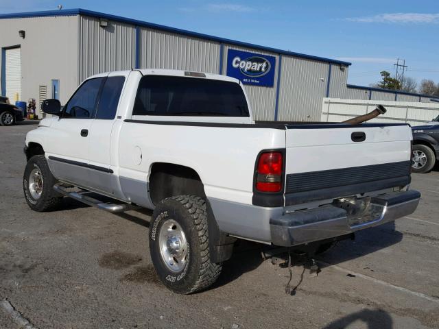 1B7KF23W01J234217 - 2001 DODGE RAM 2500 WHITE photo 3