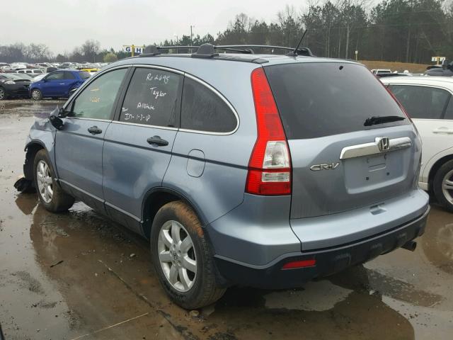 5J6RE38509L031121 - 2009 HONDA CR-V EX BLUE photo 3