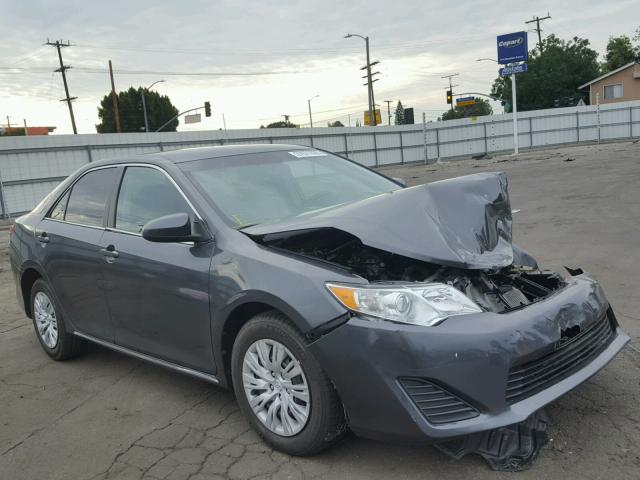 4T4BF1FK9ER405569 - 2014 TOYOTA CAMRY L GRAY photo 1