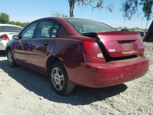 1G8AJ52F35Z151606 - 2005 SATURN ION LEVEL BURGUNDY photo 3