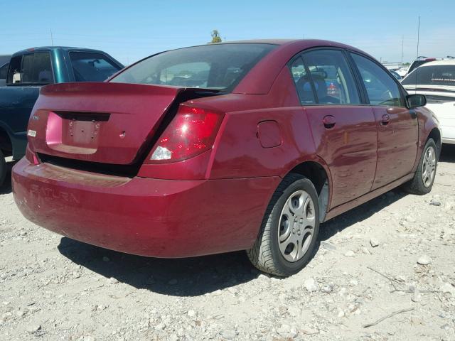 1G8AJ52F35Z151606 - 2005 SATURN ION LEVEL 勃艮第红 照片 4