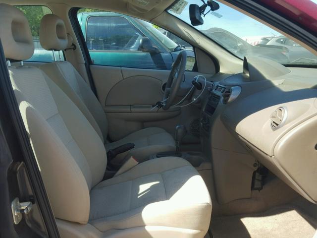 1G8AJ52F35Z151606 - 2005 SATURN ION LEVEL 勃艮第红 照片 5