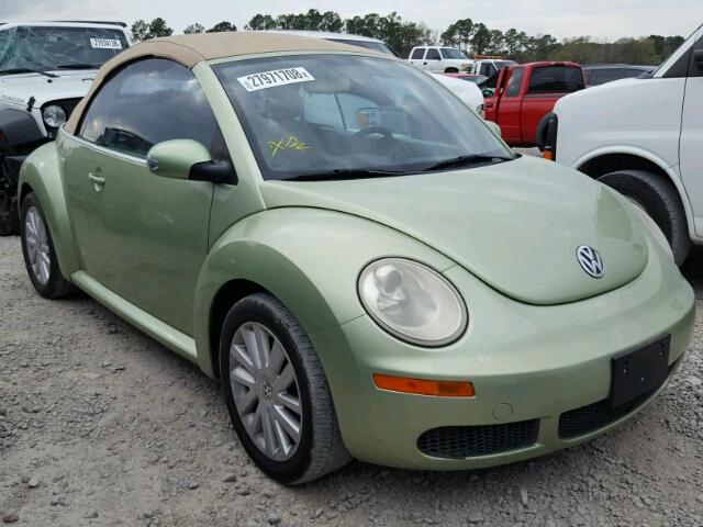 3VWRG31Y28M414847 - 2008 VOLKSWAGEN NEW BEETLE GREEN photo 1