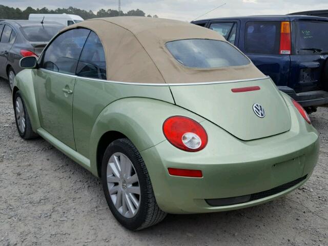 3VWRG31Y28M414847 - 2008 VOLKSWAGEN NEW BEETLE GREEN photo 3