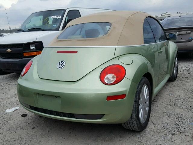 3VWRG31Y28M414847 - 2008 VOLKSWAGEN NEW BEETLE GREEN photo 4