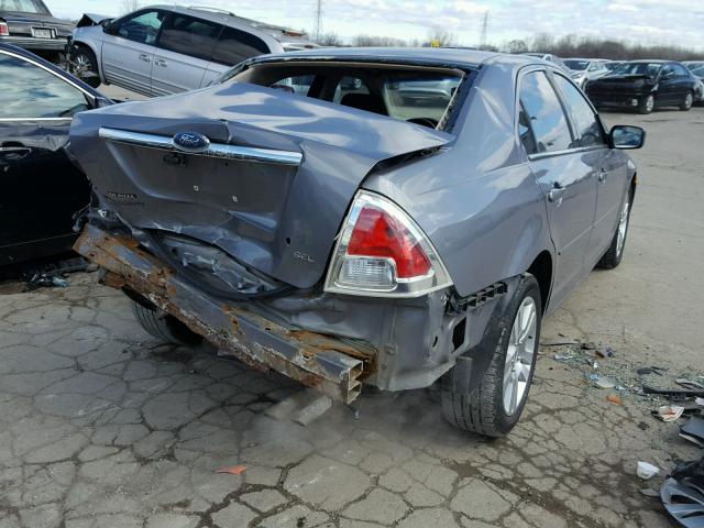 3FAFP08Z16R129825 - 2006 FORD FUSION SEL GRAY photo 4