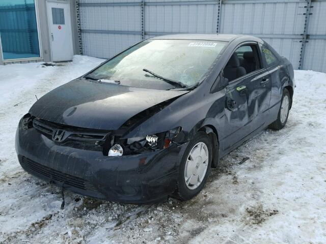 2HGFG12308H012158 - 2008 HONDA CIVIC DX-G BLACK photo 2