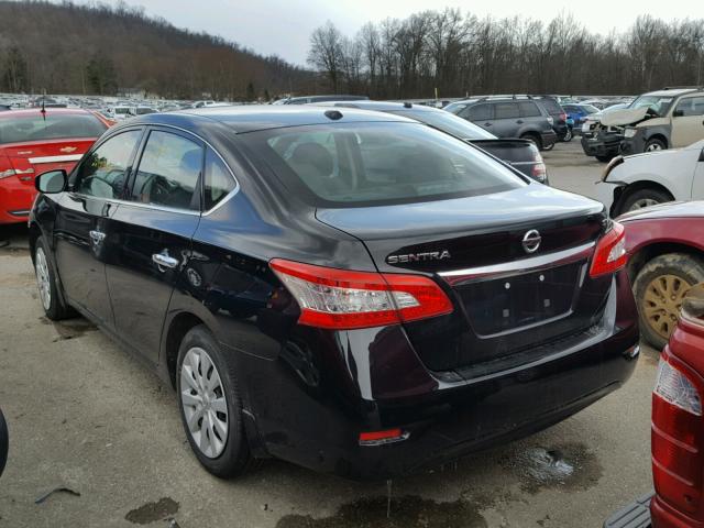 3N1AB7AP6FL674512 - 2015 NISSAN SENTRA S BLACK photo 3