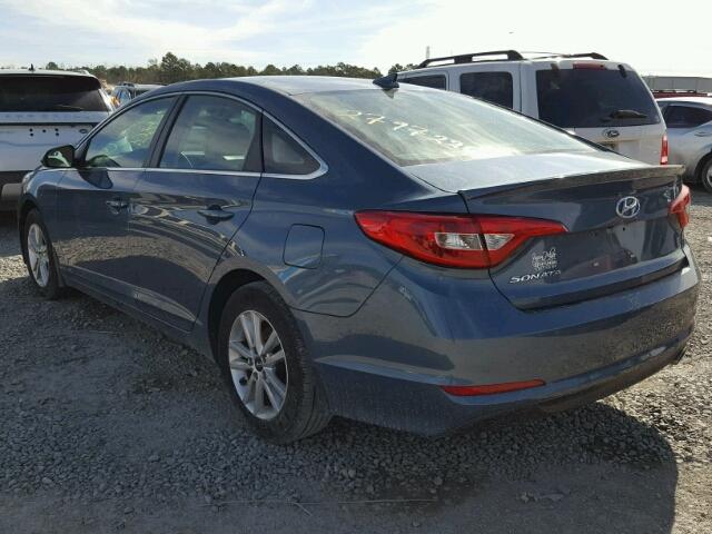 5NPE24AF0FH223743 - 2015 HYUNDAI SONATA SE TURQUOISE photo 3