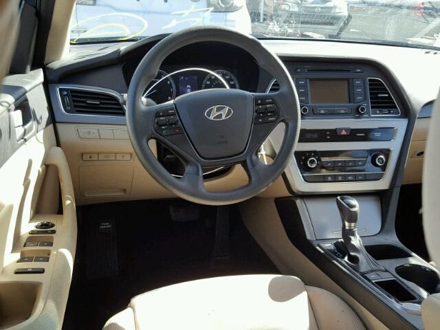 5NPE24AF0FH223743 - 2015 HYUNDAI SONATA SE TURQUOISE photo 9